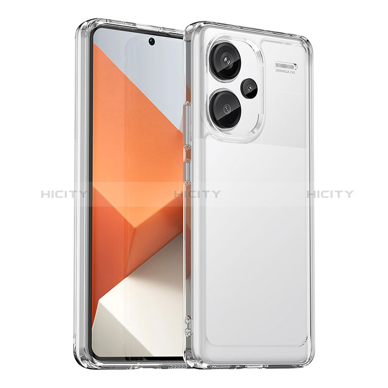 Silikon Schutzhülle Rahmen Tasche Hülle Durchsichtig Transparent J02S für Xiaomi Redmi Note 13 Pro+ Plus 5G groß