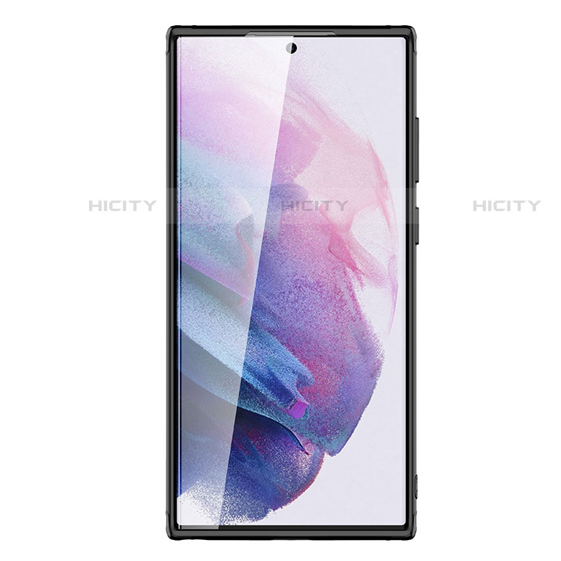 Silikon Schutzhülle Rahmen Tasche Hülle Durchsichtig Transparent M02 für Samsung Galaxy S21 Ultra 5G groß