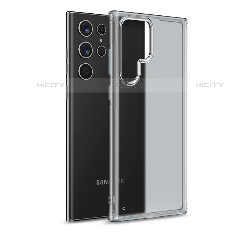 Silikon Schutzhülle Rahmen Tasche Hülle Durchsichtig Transparent M02 für Samsung Galaxy S23 Ultra 5G