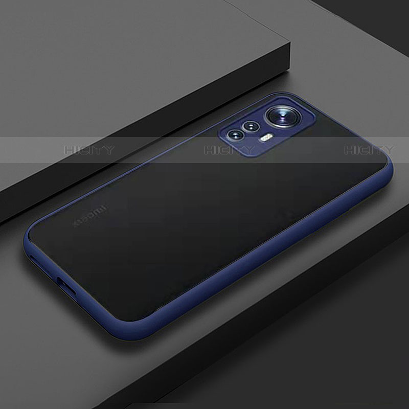 Silikon Schutzhülle Rahmen Tasche Hülle Durchsichtig Transparent M02 für Xiaomi Mi 12 5G Blau