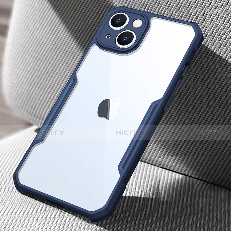 Silikon Schutzhülle Rahmen Tasche Hülle Durchsichtig Transparent Spiegel für Apple iPhone 15 groß