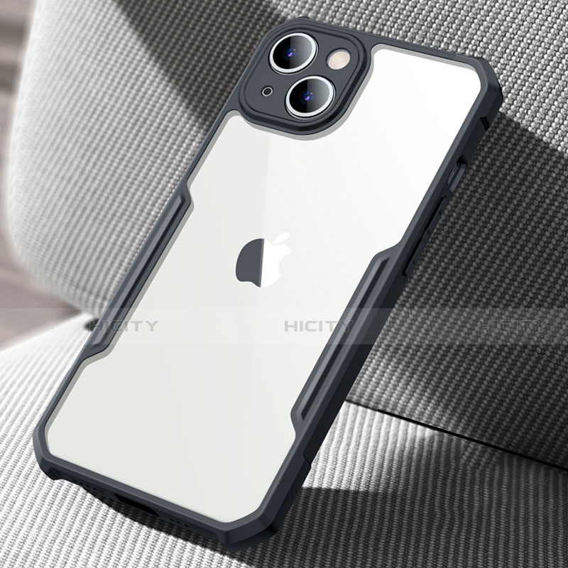 Silikon Schutzhülle Rahmen Tasche Hülle Durchsichtig Transparent Spiegel für Apple iPhone 15 groß