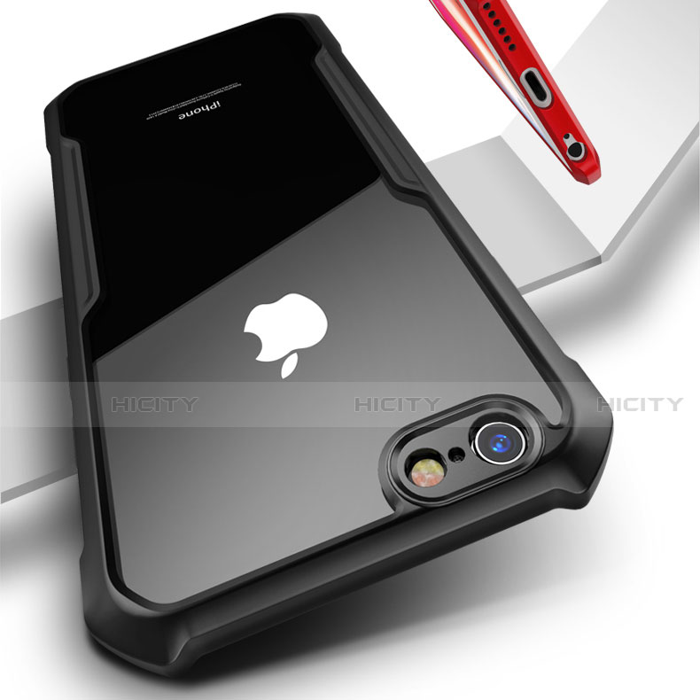 Silikon Schutzhülle Rahmen Tasche Hülle Durchsichtig Transparent Spiegel für Apple iPhone 6 Plus groß