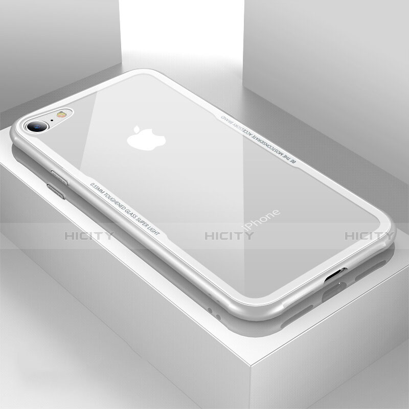 Silikon Schutzhülle Rahmen Tasche Hülle Durchsichtig Transparent Spiegel für Apple iPhone 8