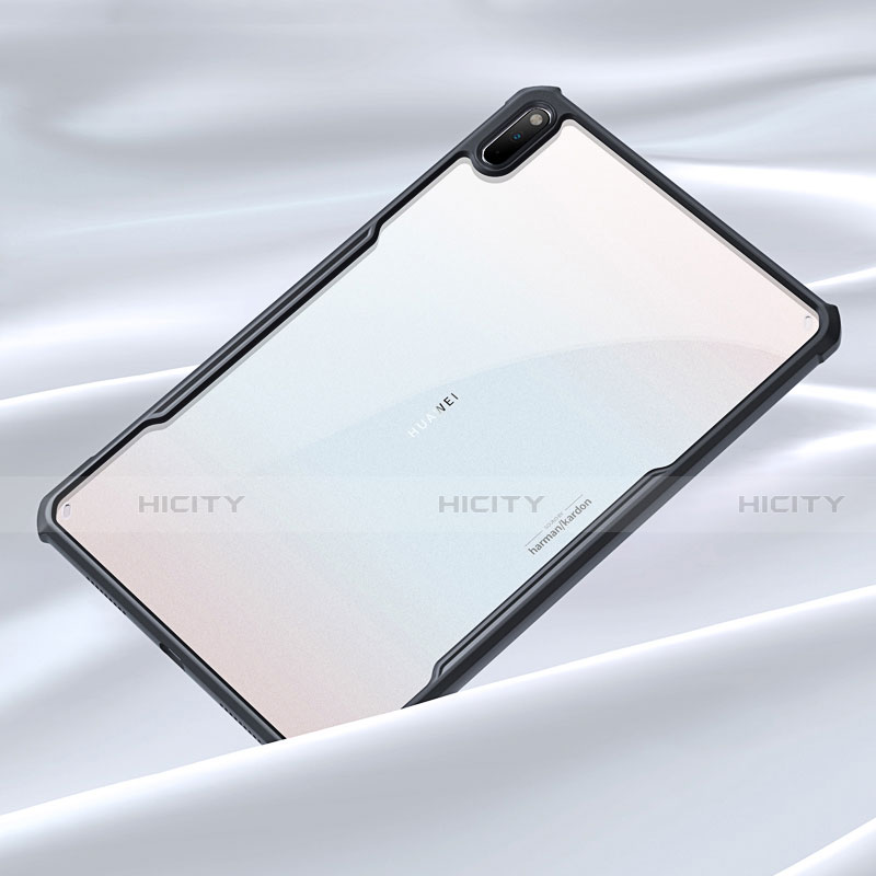 Silikon Schutzhülle Rahmen Tasche Hülle Durchsichtig Transparent Spiegel für Huawei MatePad 10.4 Schwarz