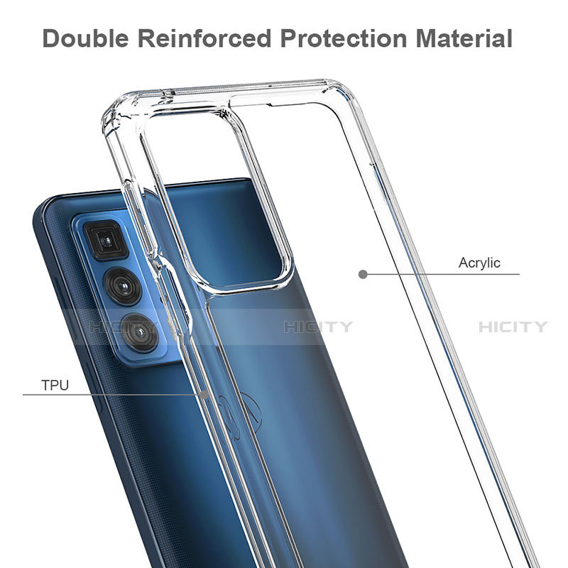 Silikon Schutzhülle Rahmen Tasche Hülle Durchsichtig Transparent Spiegel für Motorola Moto Edge S Pro 5G