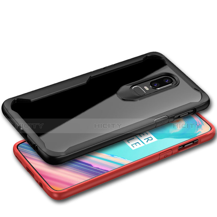 Silikon Schutzhülle Rahmen Tasche Hülle Durchsichtig Transparent Spiegel für OnePlus 6T