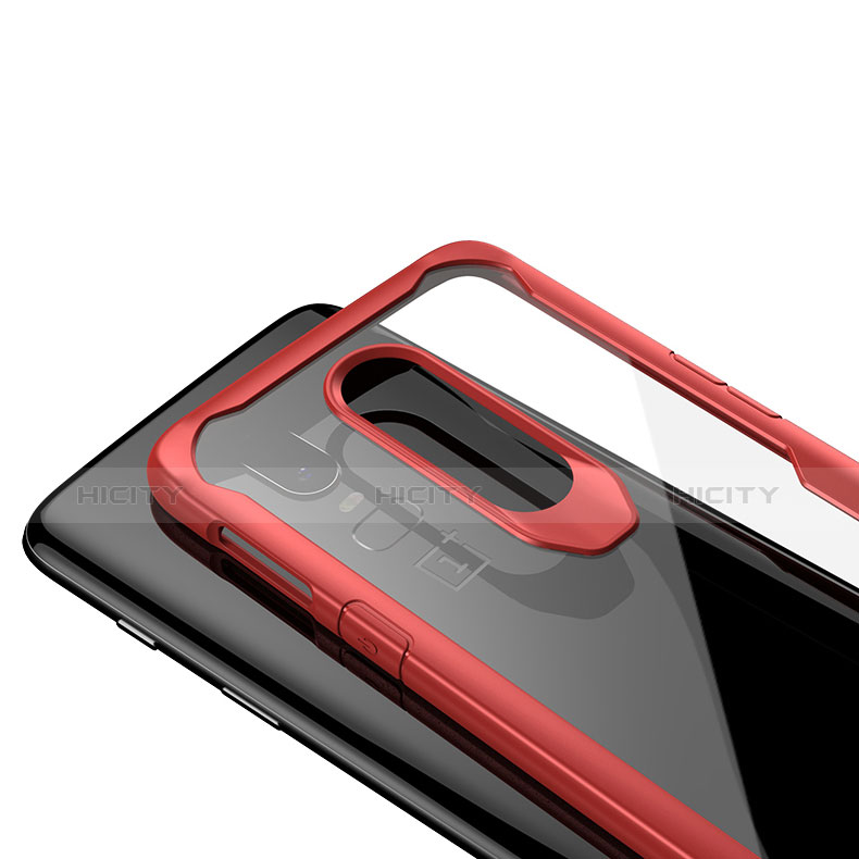 Silikon Schutzhülle Rahmen Tasche Hülle Durchsichtig Transparent Spiegel für OnePlus 6T