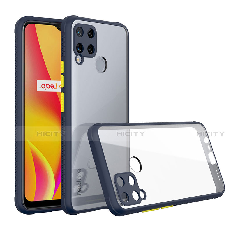 Silikon Schutzhülle Rahmen Tasche Hülle Durchsichtig Transparent Spiegel für Realme C15