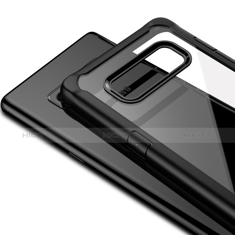 Silikon Schutzhülle Rahmen Tasche Hülle Durchsichtig Transparent Spiegel für Samsung Galaxy Note 8