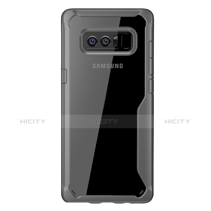 Silikon Schutzhülle Rahmen Tasche Hülle Durchsichtig Transparent Spiegel für Samsung Galaxy Note 8