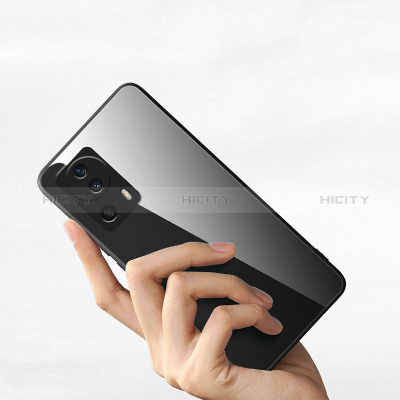 Silikon Schutzhülle Rahmen Tasche Hülle Durchsichtig Transparent Spiegel für Xiaomi Mi 12 Lite NE 5G