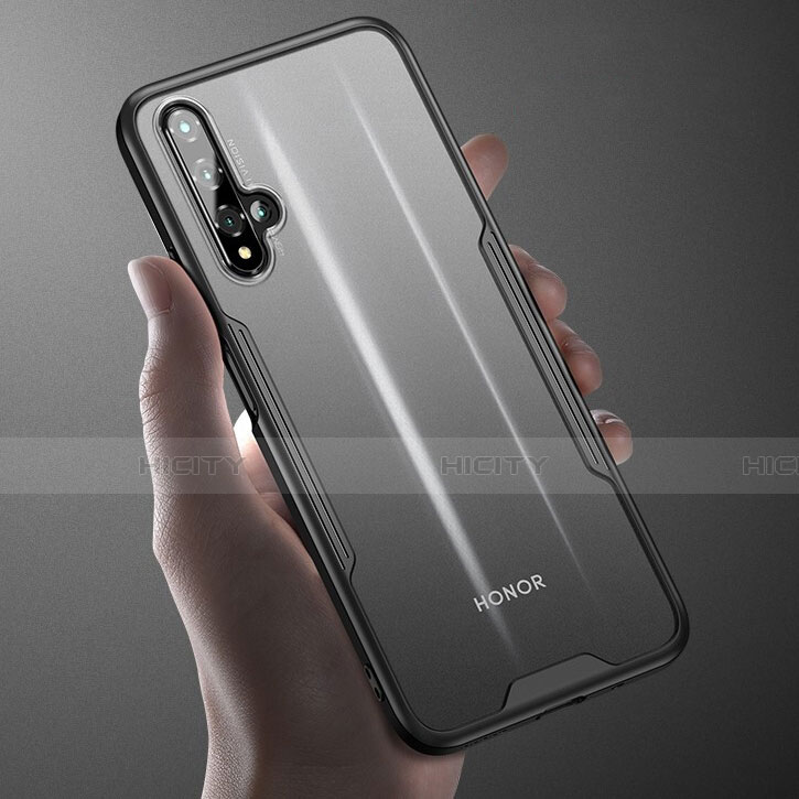 Silikon Schutzhülle Rahmen Tasche Hülle Durchsichtig Transparent Spiegel H01 für Huawei Honor 20