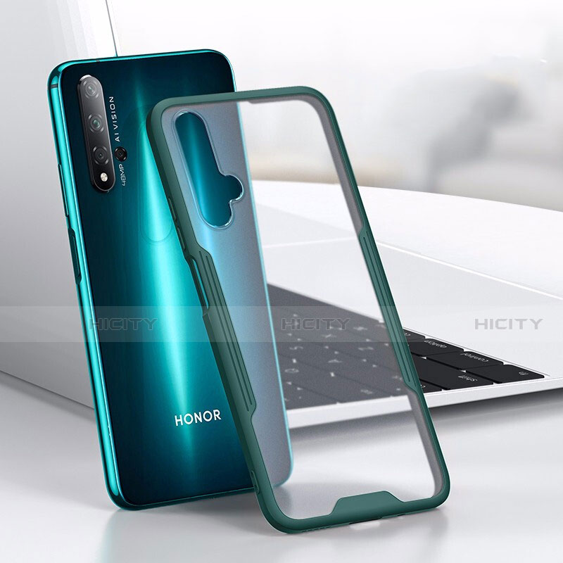 Silikon Schutzhülle Rahmen Tasche Hülle Durchsichtig Transparent Spiegel H01 für Huawei Honor 20