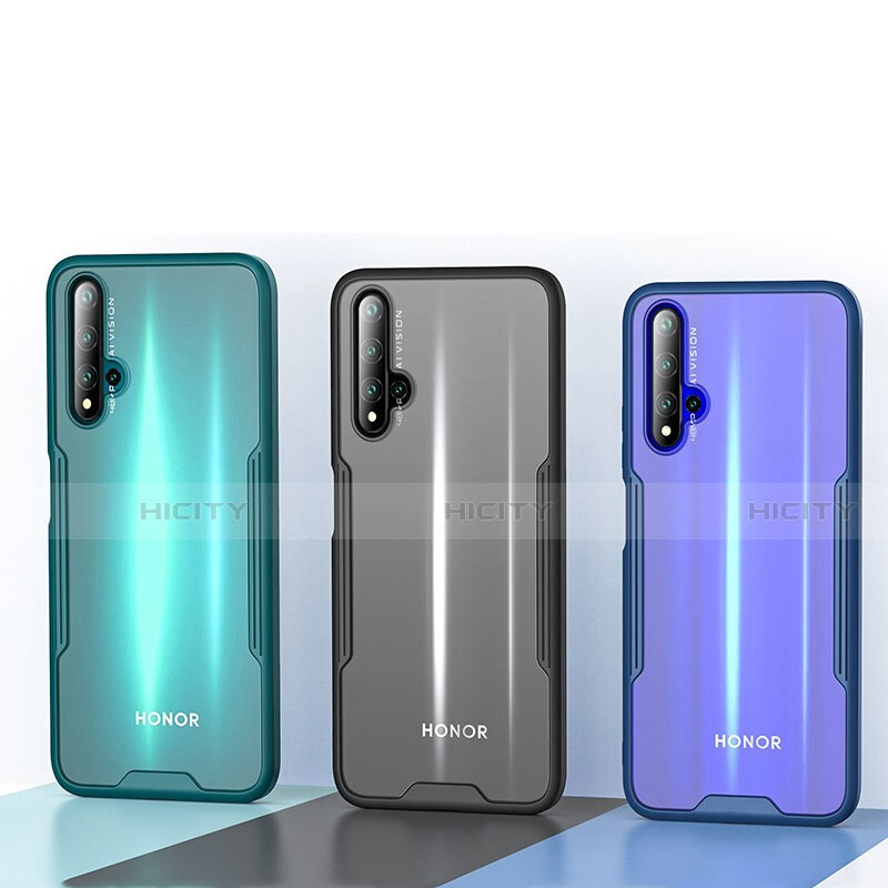 Silikon Schutzhülle Rahmen Tasche Hülle Durchsichtig Transparent Spiegel H01 für Huawei Honor 20