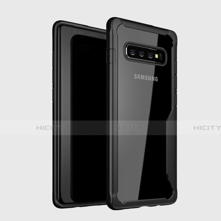 Silikon Schutzhülle Rahmen Tasche Hülle Durchsichtig Transparent Spiegel H01 für Samsung Galaxy S10