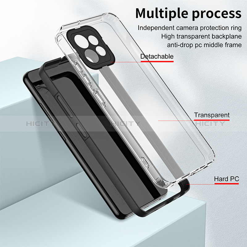 Silikon Schutzhülle Rahmen Tasche Hülle Durchsichtig Transparent Spiegel H01P für Motorola Moto Edge 40 Pro 5G