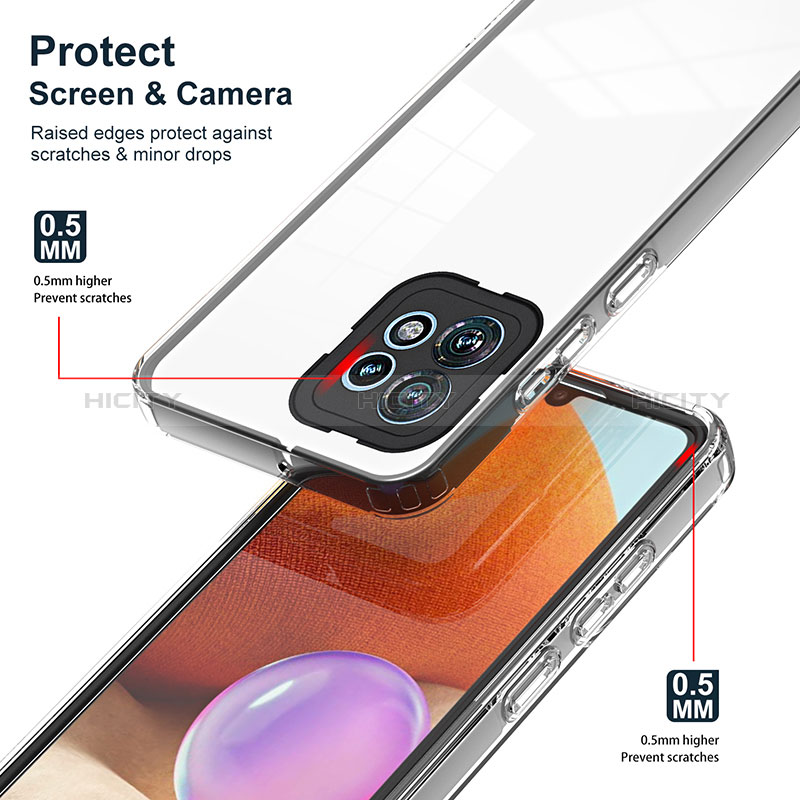 Silikon Schutzhülle Rahmen Tasche Hülle Durchsichtig Transparent Spiegel H01P für Motorola Moto Edge 40 Pro 5G