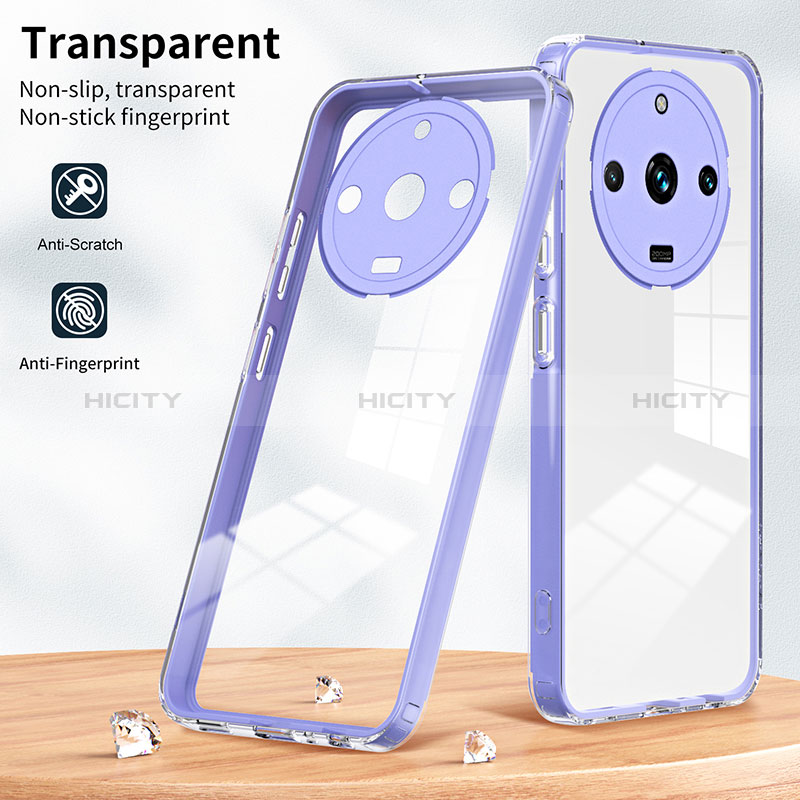 Silikon Schutzhülle Rahmen Tasche Hülle Durchsichtig Transparent Spiegel H01P für Realme Narzo 60 Pro 5G