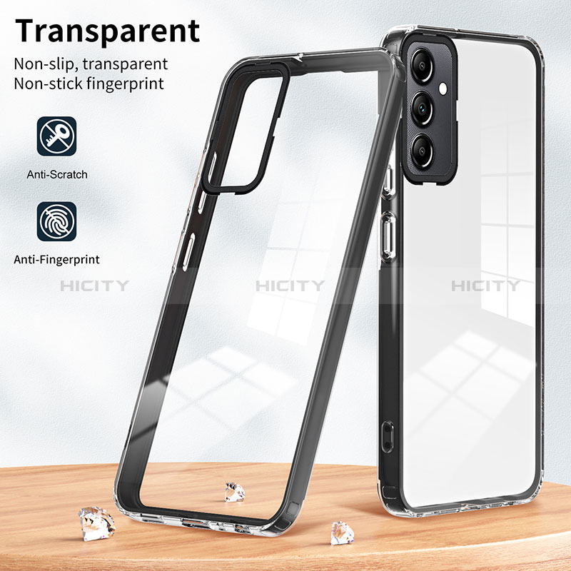 Silikon Schutzhülle Rahmen Tasche Hülle Durchsichtig Transparent Spiegel H01P für Samsung Galaxy A14 4G