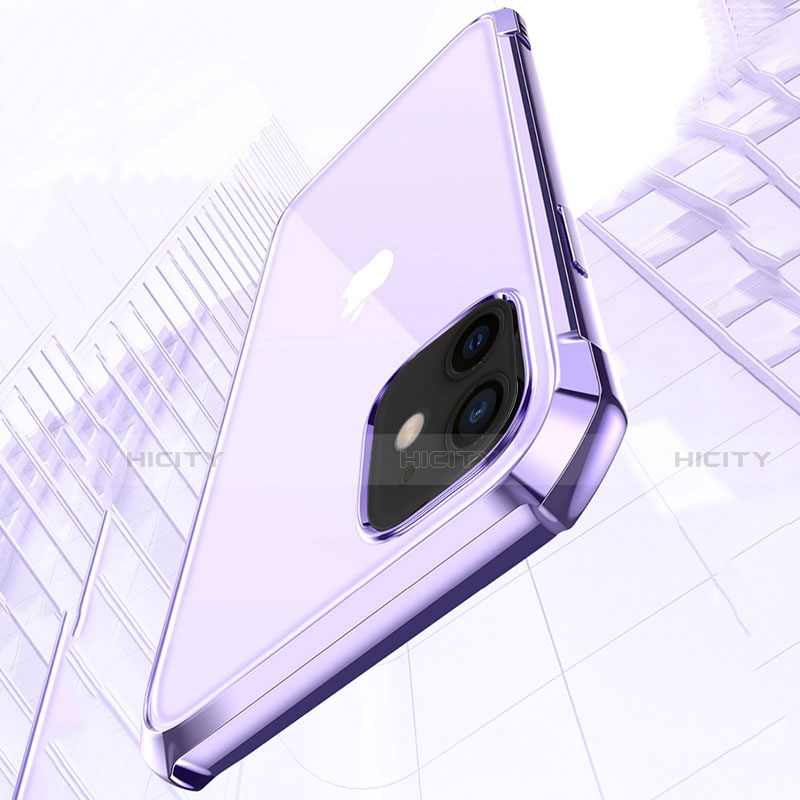 Silikon Schutzhülle Rahmen Tasche Hülle Durchsichtig Transparent Spiegel H02 für Apple iPhone 12