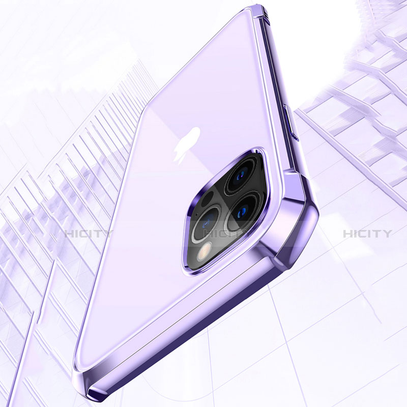 Silikon Schutzhülle Rahmen Tasche Hülle Durchsichtig Transparent Spiegel H02 für Apple iPhone 12 Pro