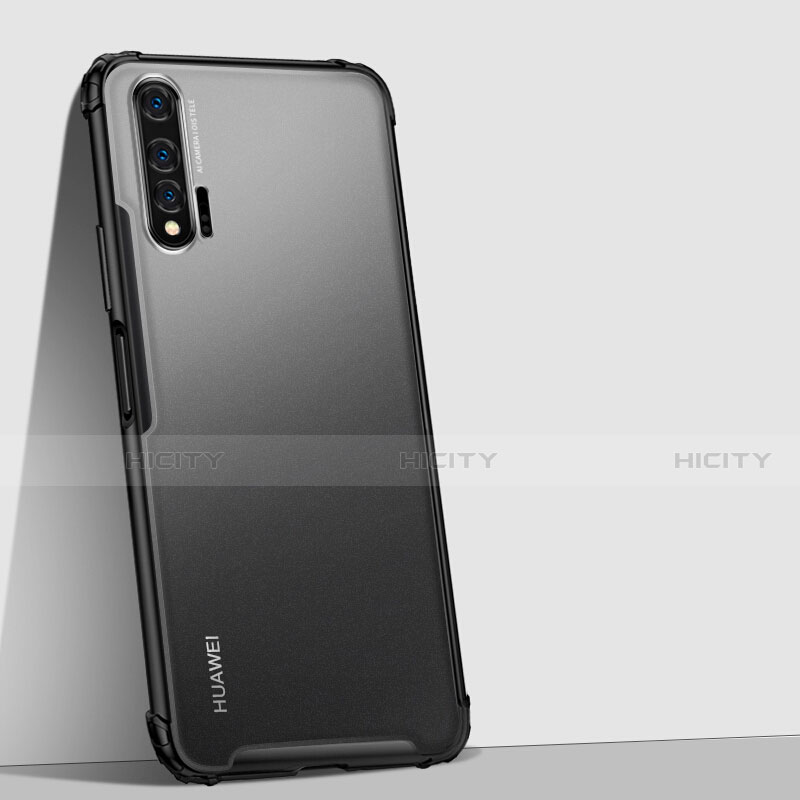 Silikon Schutzhülle Rahmen Tasche Hülle Durchsichtig Transparent Spiegel H02 für Huawei Nova 6 5G Schwarz Plus