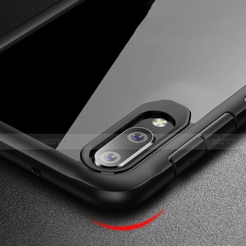 Silikon Schutzhülle Rahmen Tasche Hülle Durchsichtig Transparent Spiegel H02 für Huawei P20