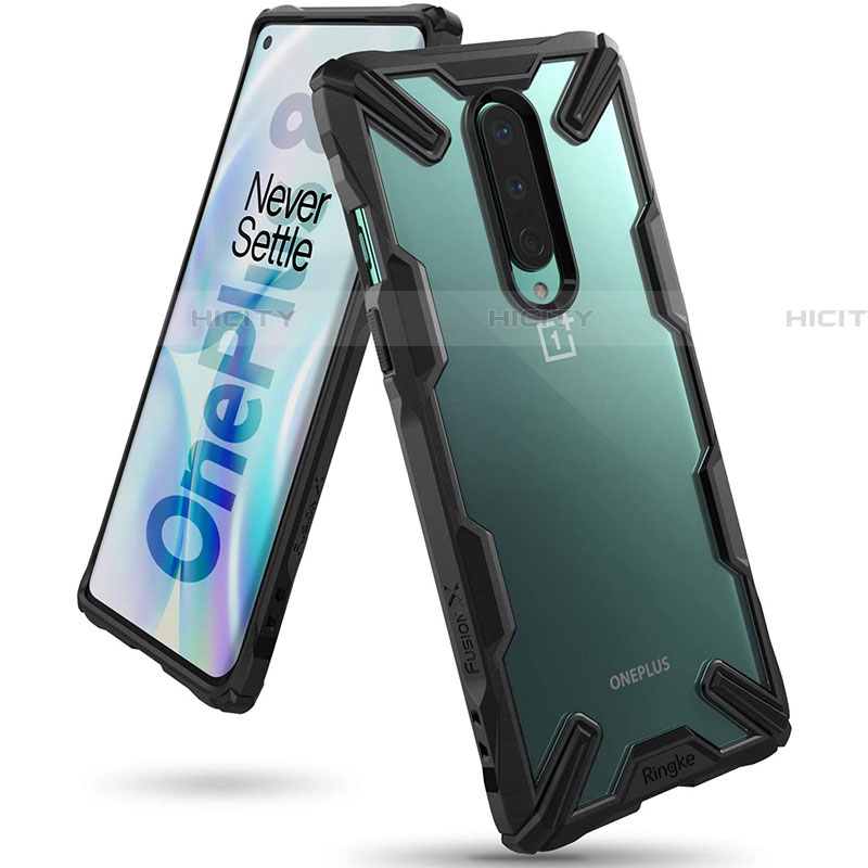 Silikon Schutzhülle Rahmen Tasche Hülle Durchsichtig Transparent Spiegel H02 für OnePlus 8 groß