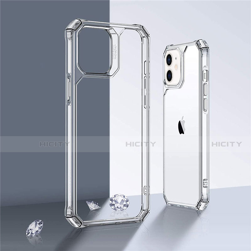 Silikon Schutzhülle Rahmen Tasche Hülle Durchsichtig Transparent Spiegel H04 für Apple iPhone 12