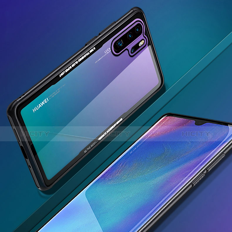 Silikon Schutzhülle Rahmen Tasche Hülle Durchsichtig Transparent Spiegel M01 für Huawei P30 Pro New Edition groß