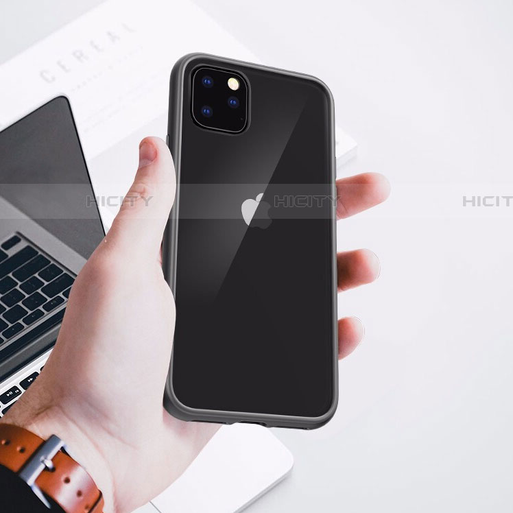 Silikon Schutzhülle Rahmen Tasche Hülle Durchsichtig Transparent Spiegel M02 für Apple iPhone 11 Pro Max