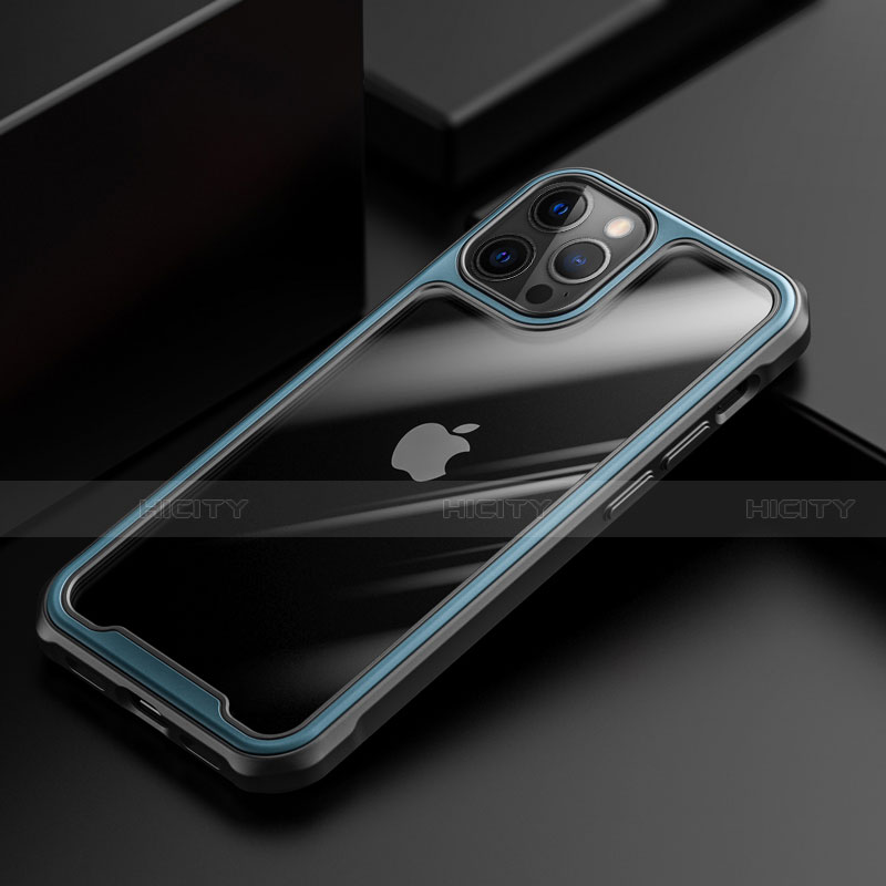 Silikon Schutzhülle Rahmen Tasche Hülle Durchsichtig Transparent Spiegel M03 für Apple iPhone 12 Pro