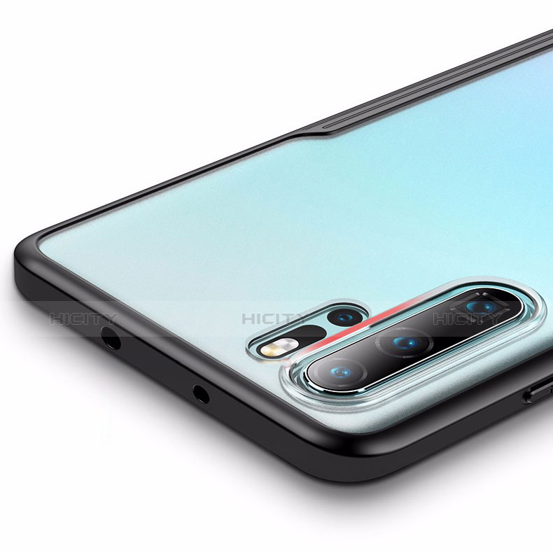 Silikon Schutzhülle Rahmen Tasche Hülle Durchsichtig Transparent Spiegel M03 für Huawei P30 Pro New Edition groß