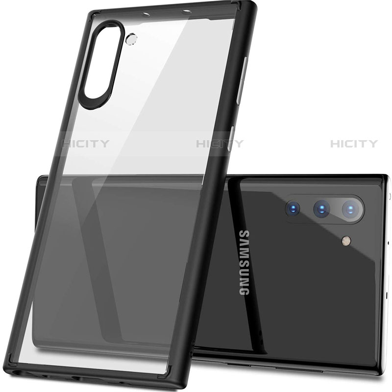 Silikon Schutzhülle Rahmen Tasche Hülle Durchsichtig Transparent Spiegel M03 für Samsung Galaxy Note 10 groß