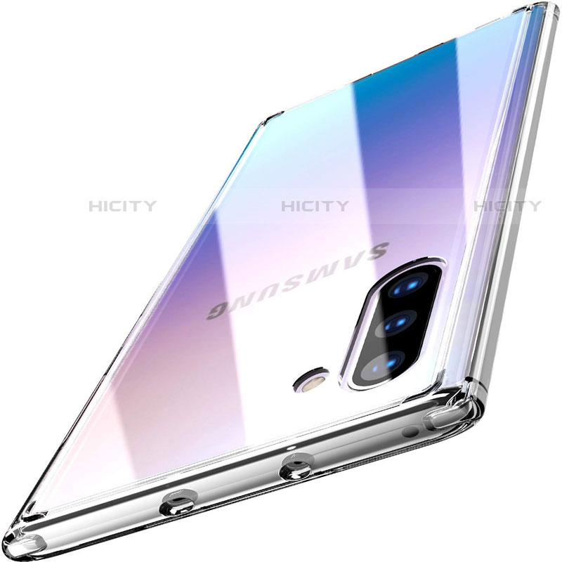 Silikon Schutzhülle Rahmen Tasche Hülle Durchsichtig Transparent Spiegel M03 für Samsung Galaxy Note 10 Klar