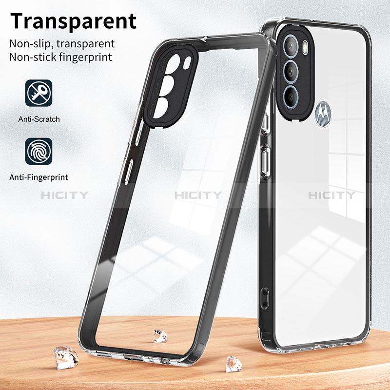 Silikon Schutzhülle Rahmen Tasche Hülle Durchsichtig Transparent Spiegel MQ1 für Motorola Moto G31