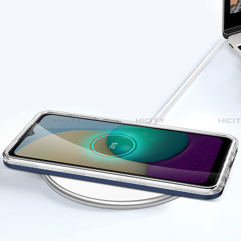 Silikon Schutzhülle Rahmen Tasche Hülle Durchsichtig Transparent Spiegel MQ1 für Samsung Galaxy A02 groß