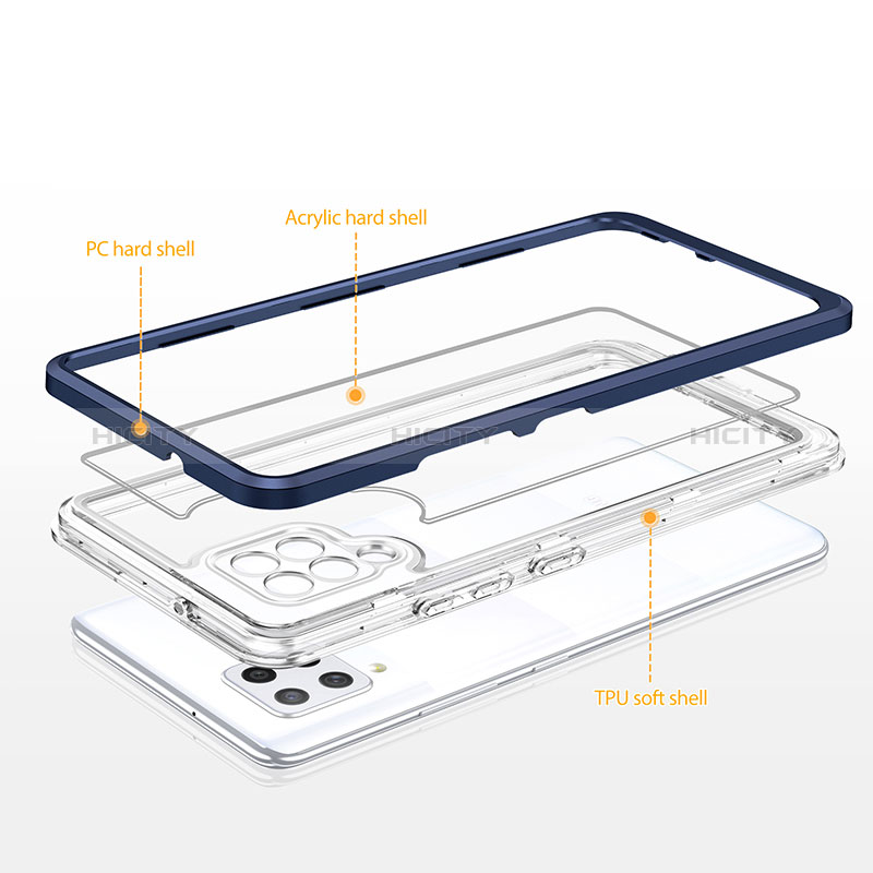 Silikon Schutzhülle Rahmen Tasche Hülle Durchsichtig Transparent Spiegel MQ1 für Samsung Galaxy A42 5G groß