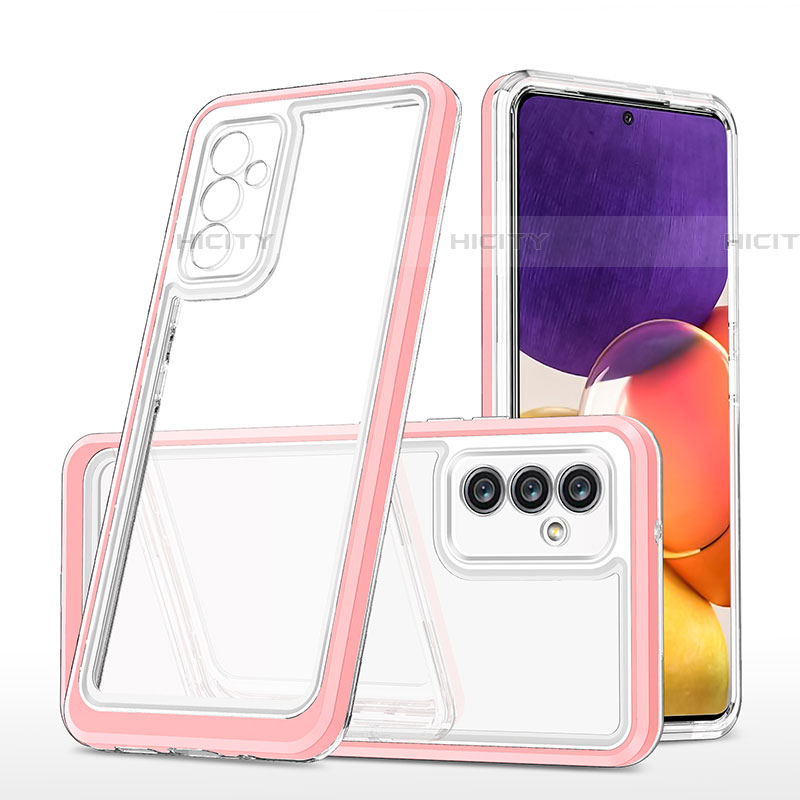 Silikon Schutzhülle Rahmen Tasche Hülle Durchsichtig Transparent Spiegel MQ1 für Samsung Galaxy A54 5G