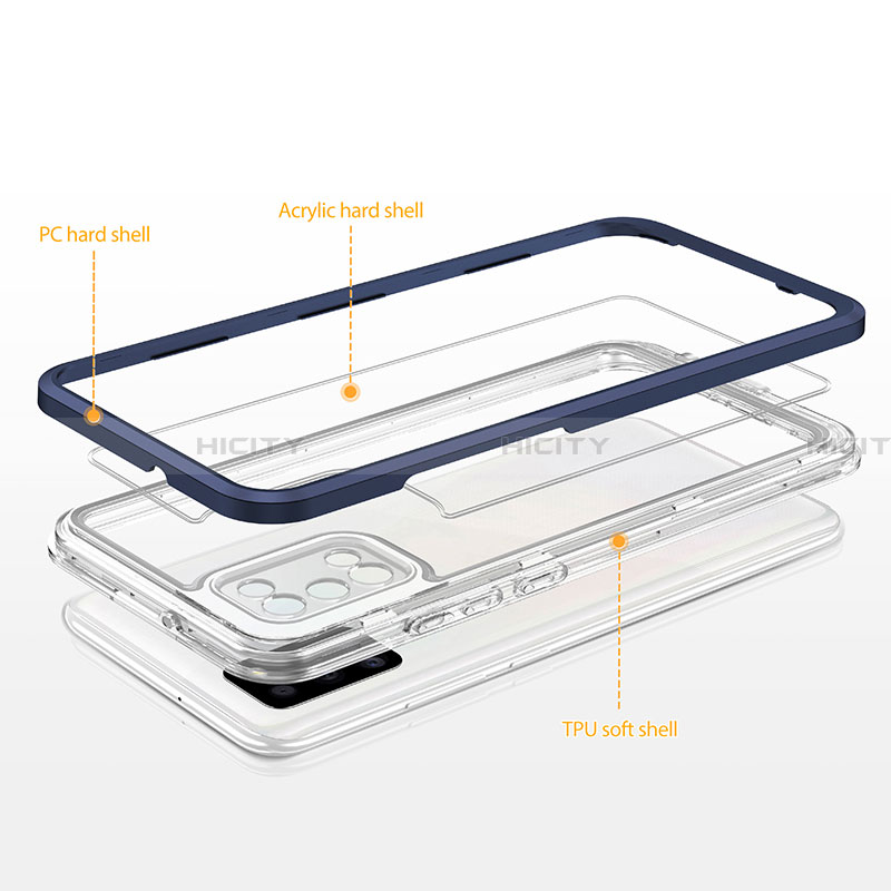 Silikon Schutzhülle Rahmen Tasche Hülle Durchsichtig Transparent Spiegel MQ1 für Samsung Galaxy F02S SM-E025F