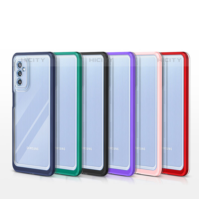 Silikon Schutzhülle Rahmen Tasche Hülle Durchsichtig Transparent Spiegel MQ1 für Samsung Galaxy M52 5G