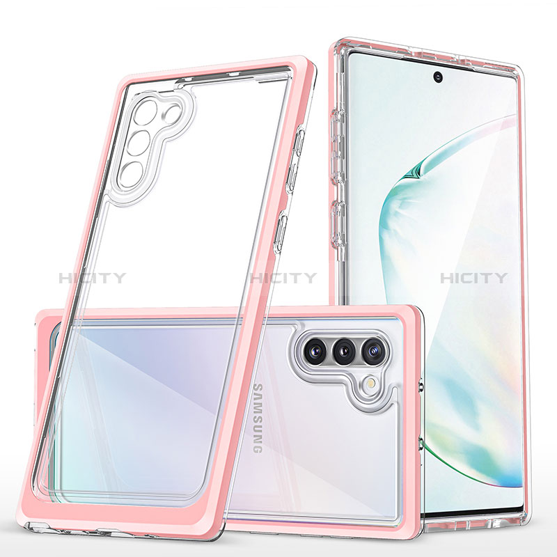 Silikon Schutzhülle Rahmen Tasche Hülle Durchsichtig Transparent Spiegel MQ1 für Samsung Galaxy Note 10 5G