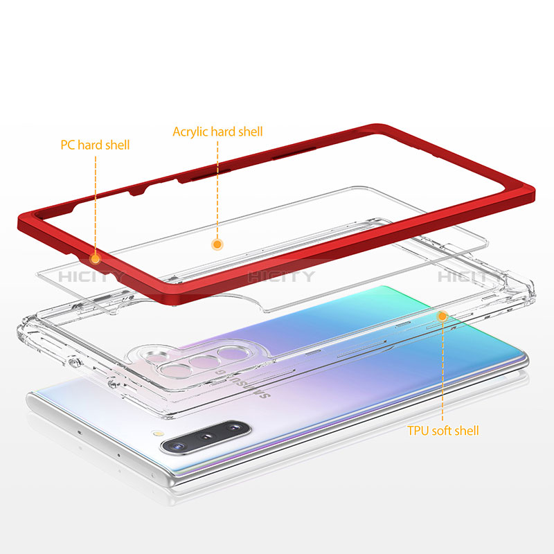 Silikon Schutzhülle Rahmen Tasche Hülle Durchsichtig Transparent Spiegel MQ1 für Samsung Galaxy Note 10 5G