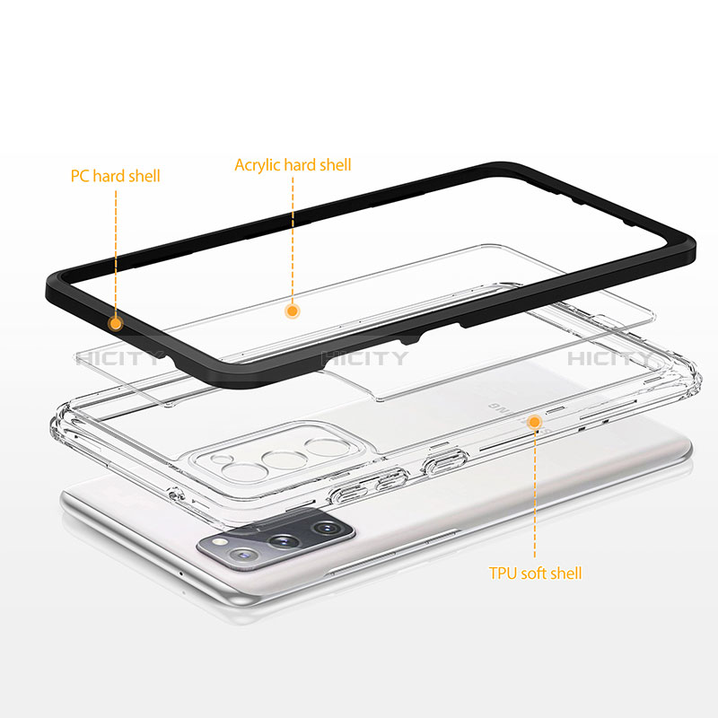 Silikon Schutzhülle Rahmen Tasche Hülle Durchsichtig Transparent Spiegel MQ1 für Samsung Galaxy S20 FE 4G