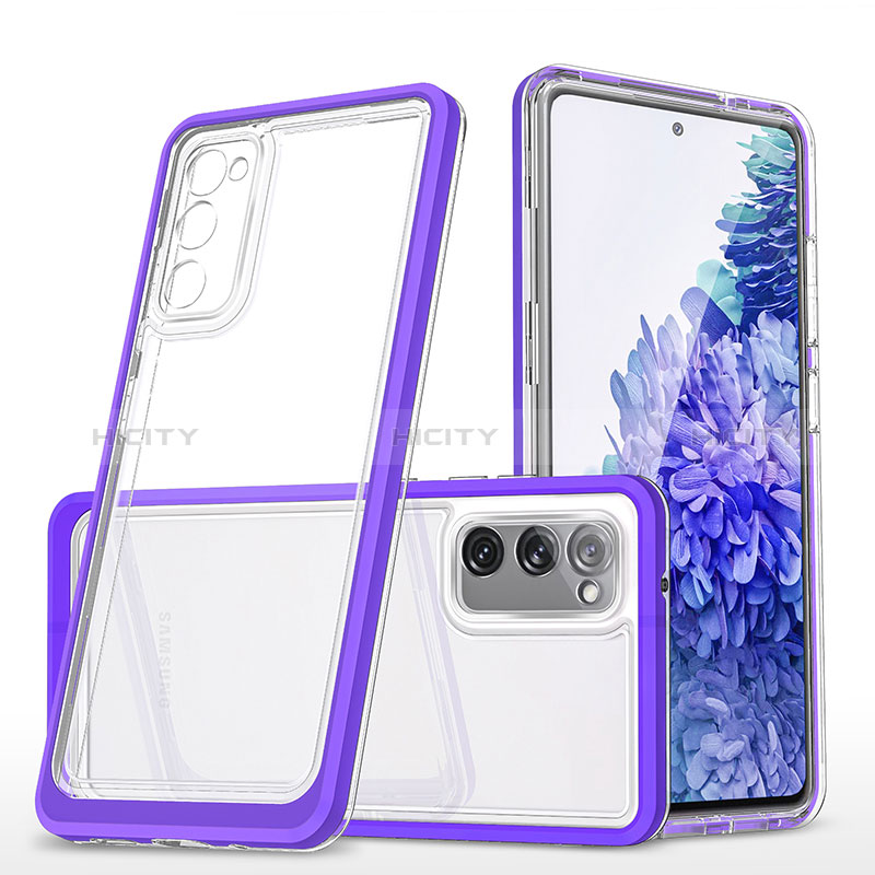 Silikon Schutzhülle Rahmen Tasche Hülle Durchsichtig Transparent Spiegel MQ1 für Samsung Galaxy S20 Lite 5G groß