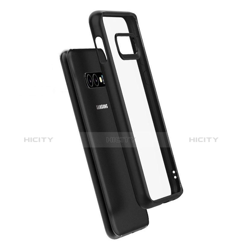 Silikon Schutzhülle Rahmen Tasche Hülle Durchsichtig Transparent Spiegel S01 für Samsung Galaxy S10e groß