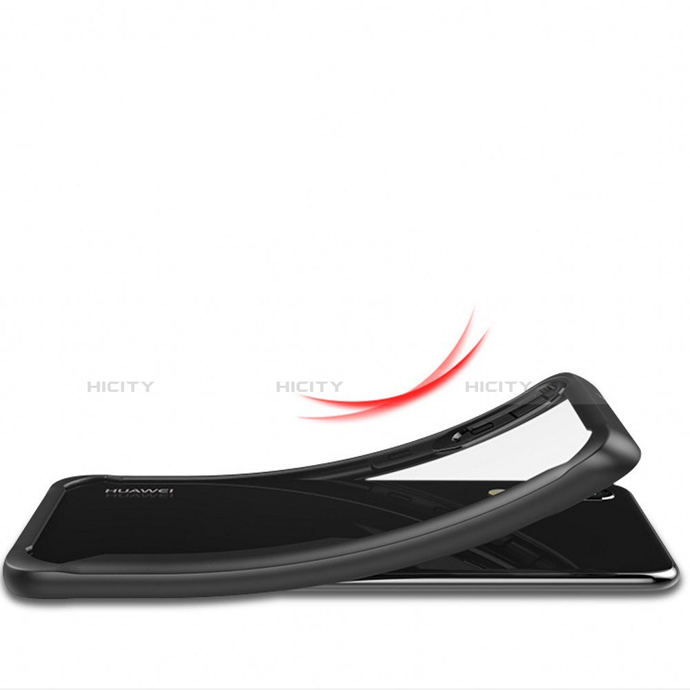 Silikon Schutzhülle Rahmen Tasche Hülle Durchsichtig Transparent Spiegel T02 für Huawei P30