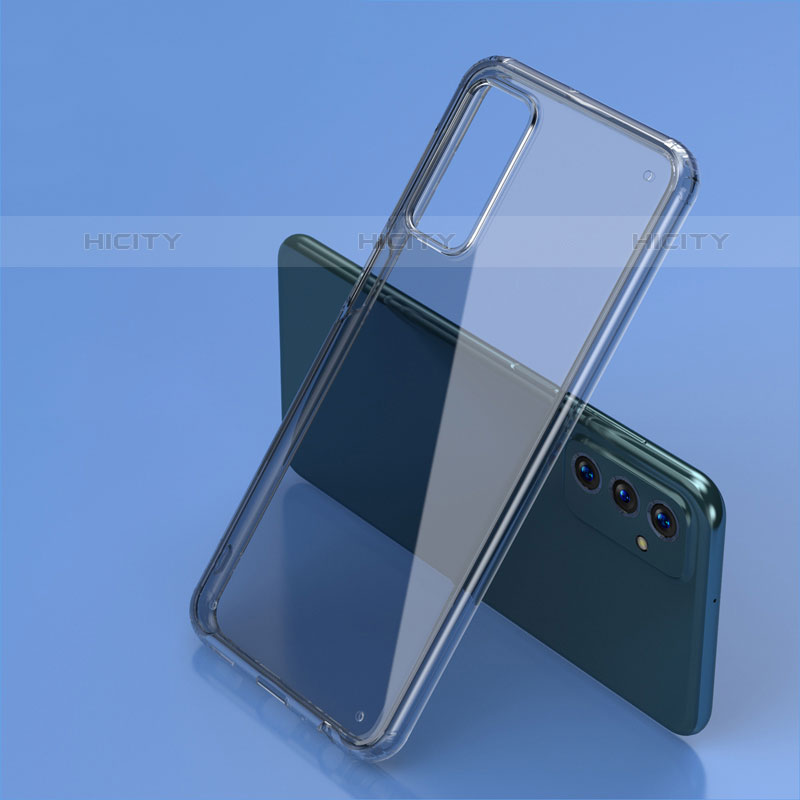 Silikon Schutzhülle Rahmen Tasche Hülle Durchsichtig Transparent Spiegel WL2 für Samsung Galaxy M23 5G Grau