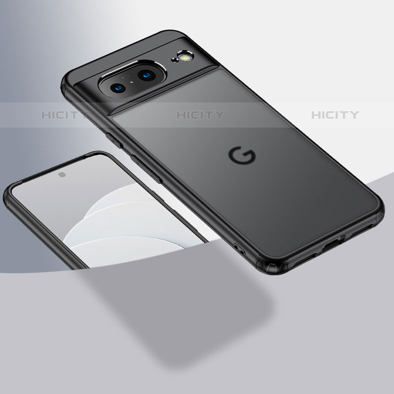 Silikon Schutzhülle Rahmen Tasche Hülle Durchsichtig Transparent W01L für Google Pixel 8 5G